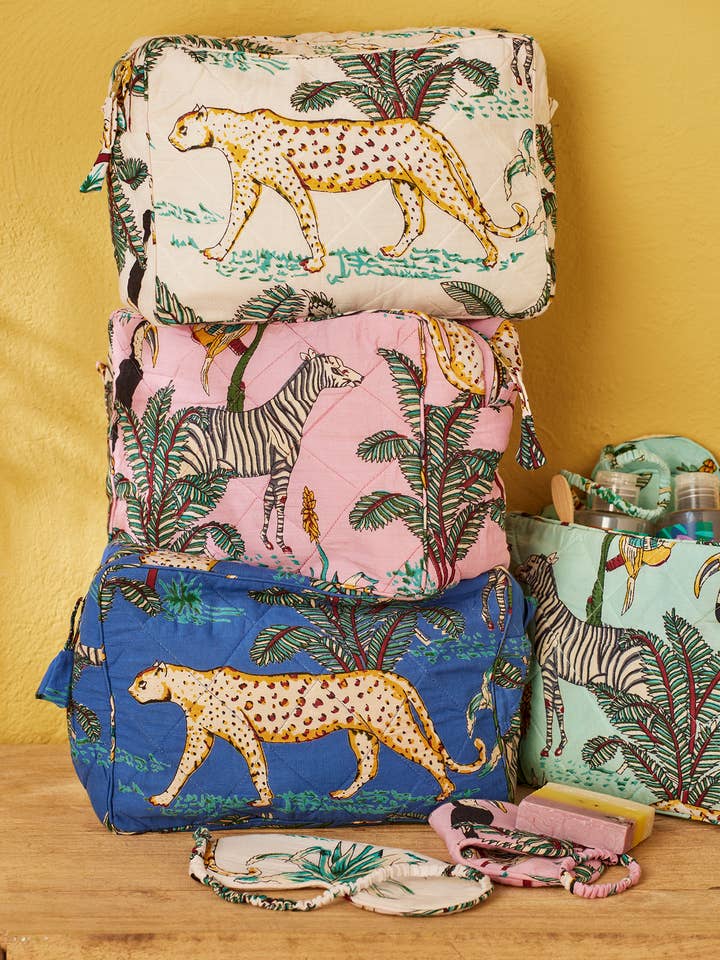 Jungle Print Wash Bag for wholesale by Namaste