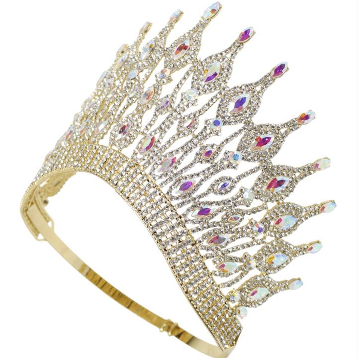 TAPA fashion - Wholesale Tiara - Women's - Crystal Tiara Crown HT0956 (1PC)12