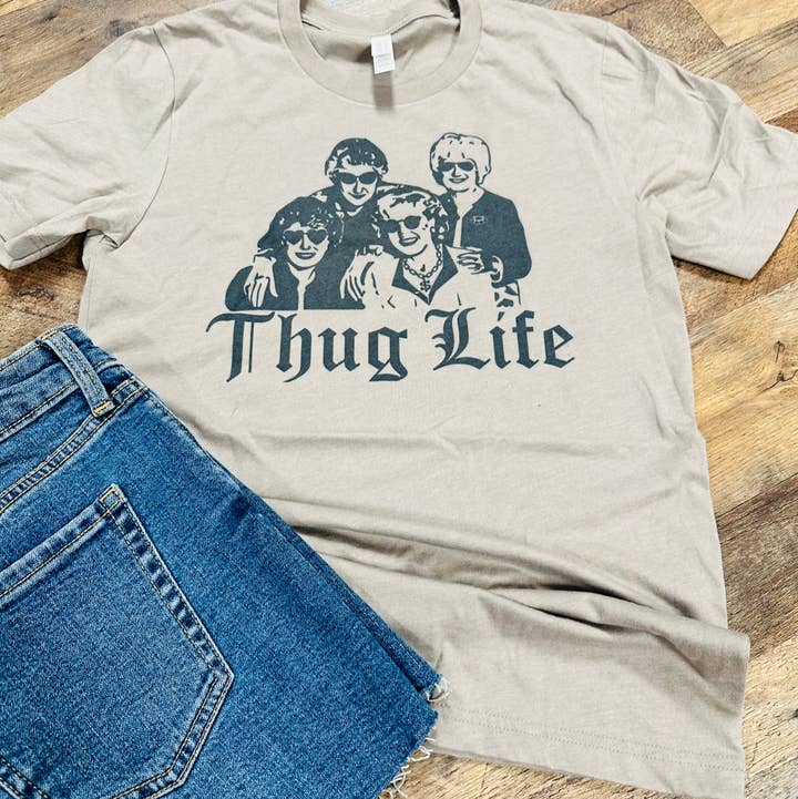 Sweet Southern Wholesale - Vente T-shirt sérigraphié – femme - T-shirt graphique Thug Life0