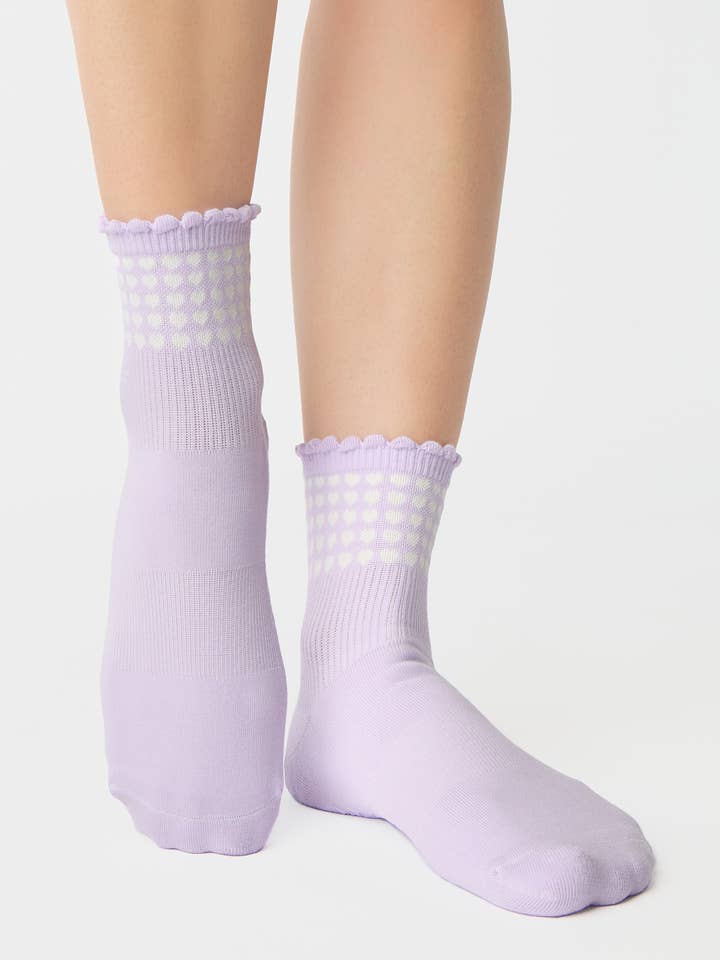 Sweetheart Ankle Grip Sock for wholesale by Pointe Studio