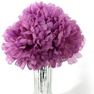 Larksilk - Wholesale Artificial Flowers - Artificial Carnation Picks, 5-Inch, 3.5" Wide, Box Of 200