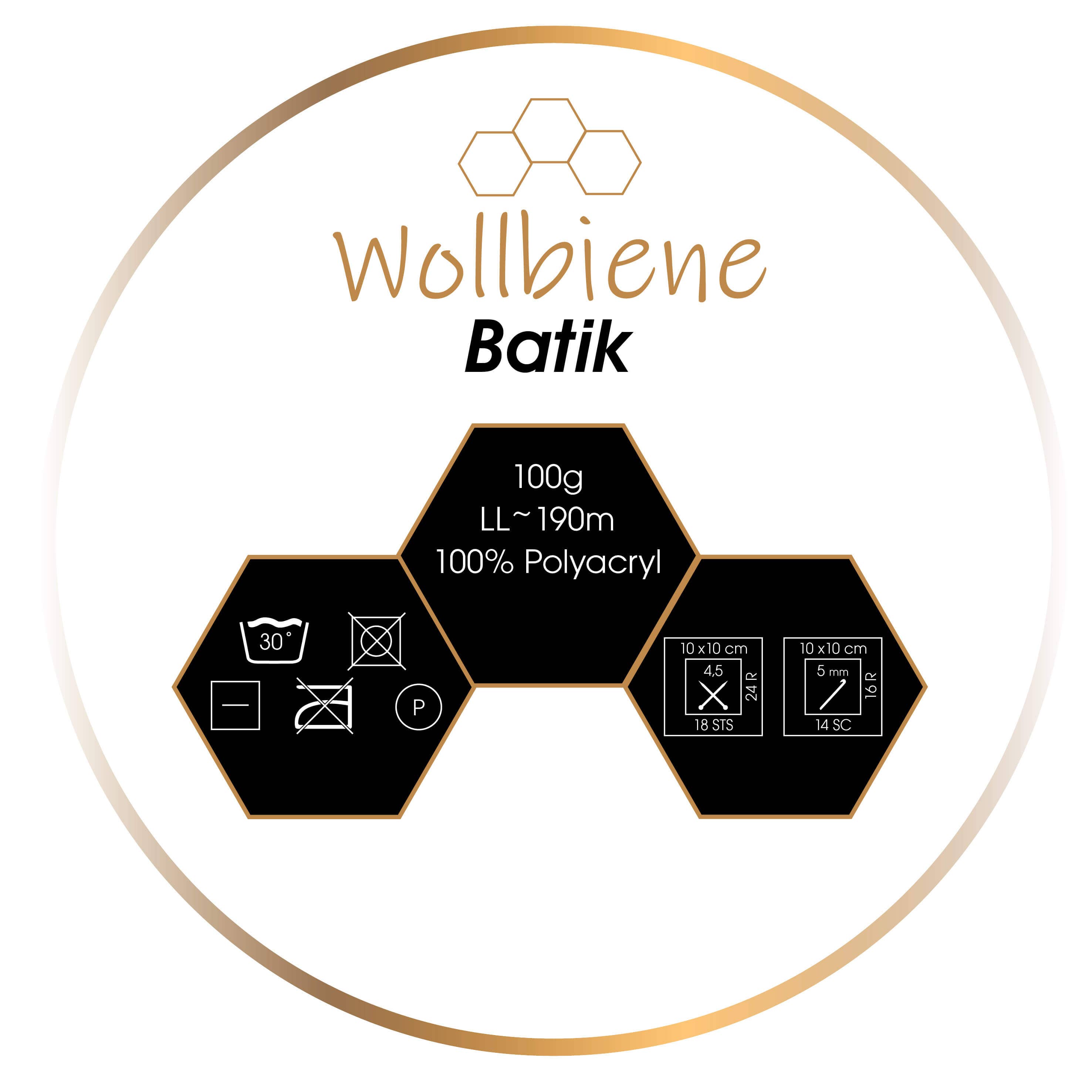 Wollbiene - Wholesale Yarn - Wool Bee Batik Gradient Wool 100g57