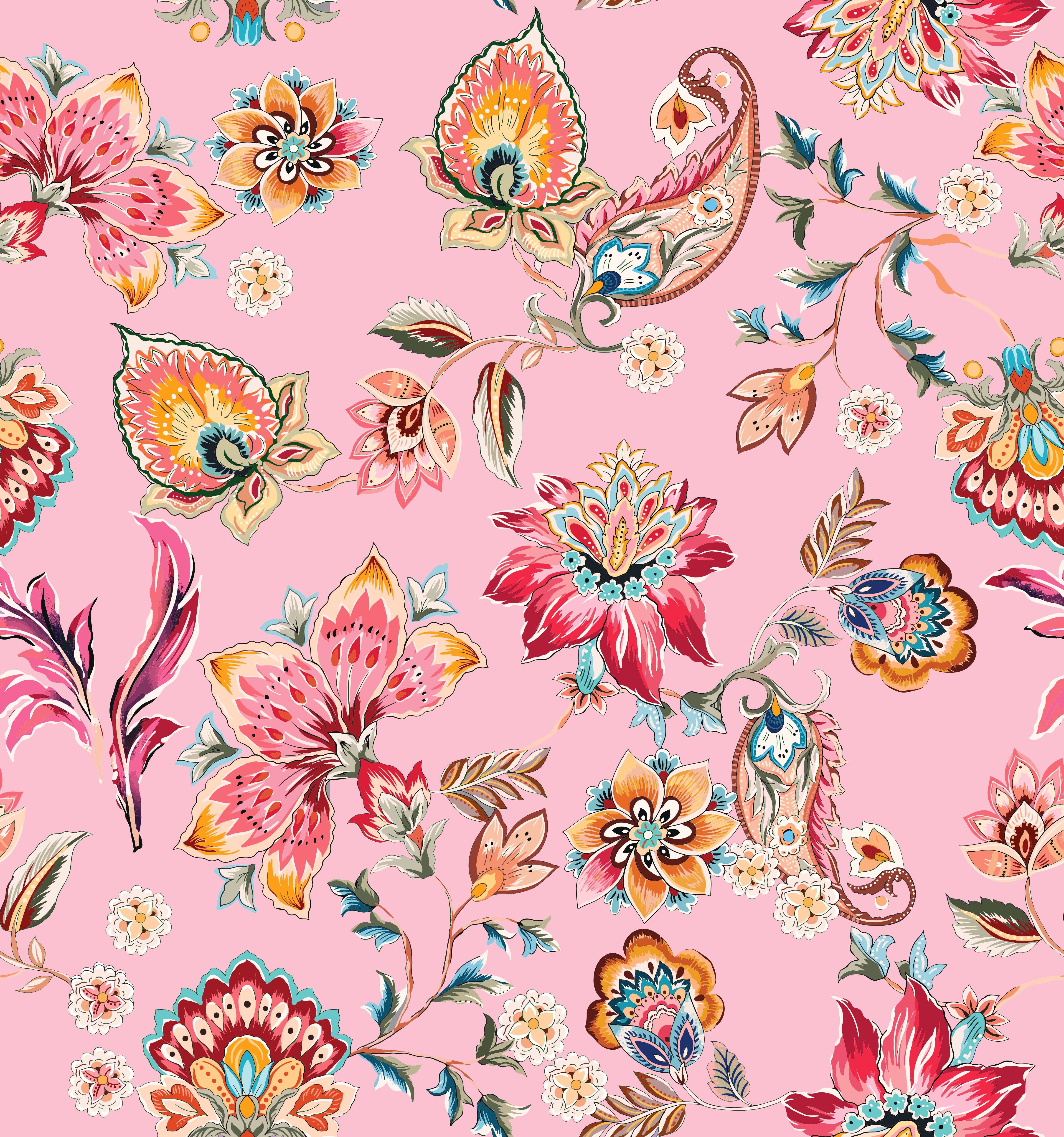 Lempi Lifestyle - Wholesale Throw Blanket - Lempi Pink Flowers Tikkitäkki1