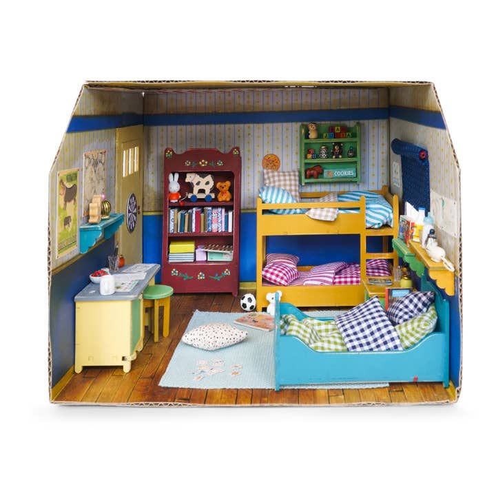 Het Muizenhuis - Vente Kit de bricolage – enfant - Kit de meubles de maison de poupée à faire soi-même pour enfants - Chambre d'enfant (échelle 1:12)3