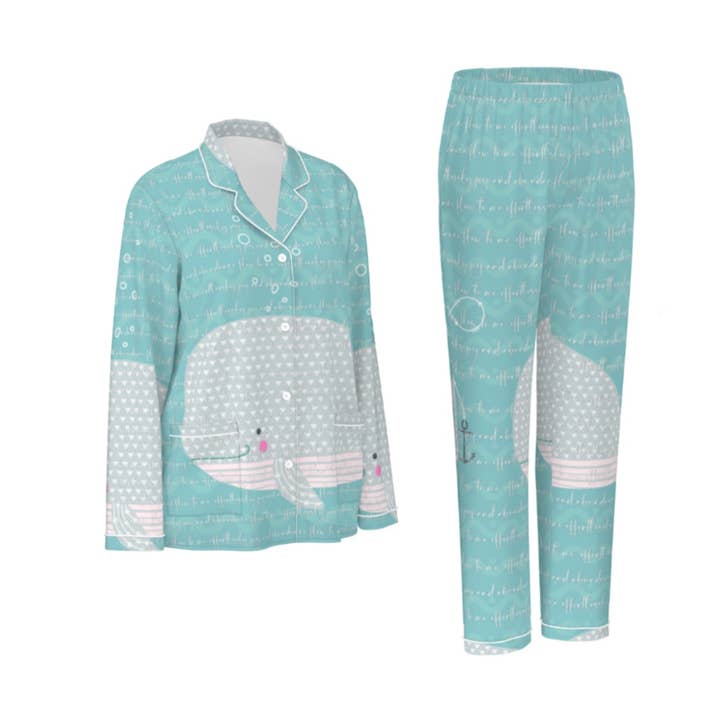 Whale print Abundance Affirmation for wholesale by Positive Pj’s