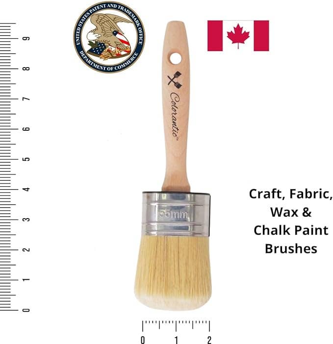 Colorantic - Wholesale Paint/Wax Brush - COLORANTIC | 55mm Oval Chalk Based Paint Brush1