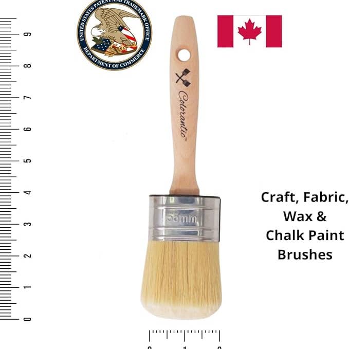 Colorantic - Wholesale Paint/Wax Brush - COLORANTIC | 55mm Oval Chalk Based Paint Brush1