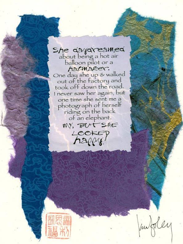 Daydreamed (Original wall art) for wholesale by Ampersand Cards