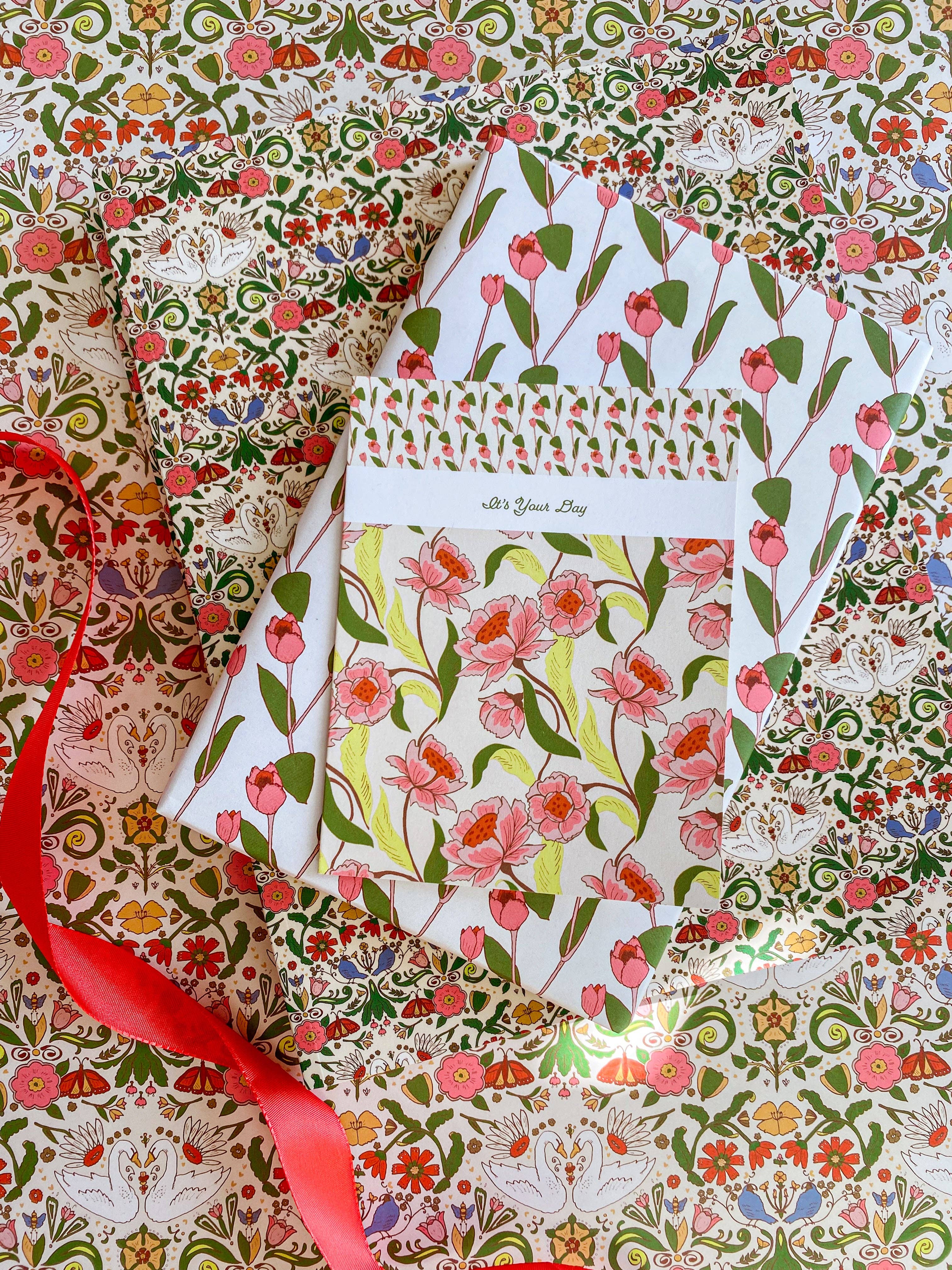 re:mused studio - Wholesale Flat Wrap - Cambrifornia Gift Wrap Sheet-Double Sided14