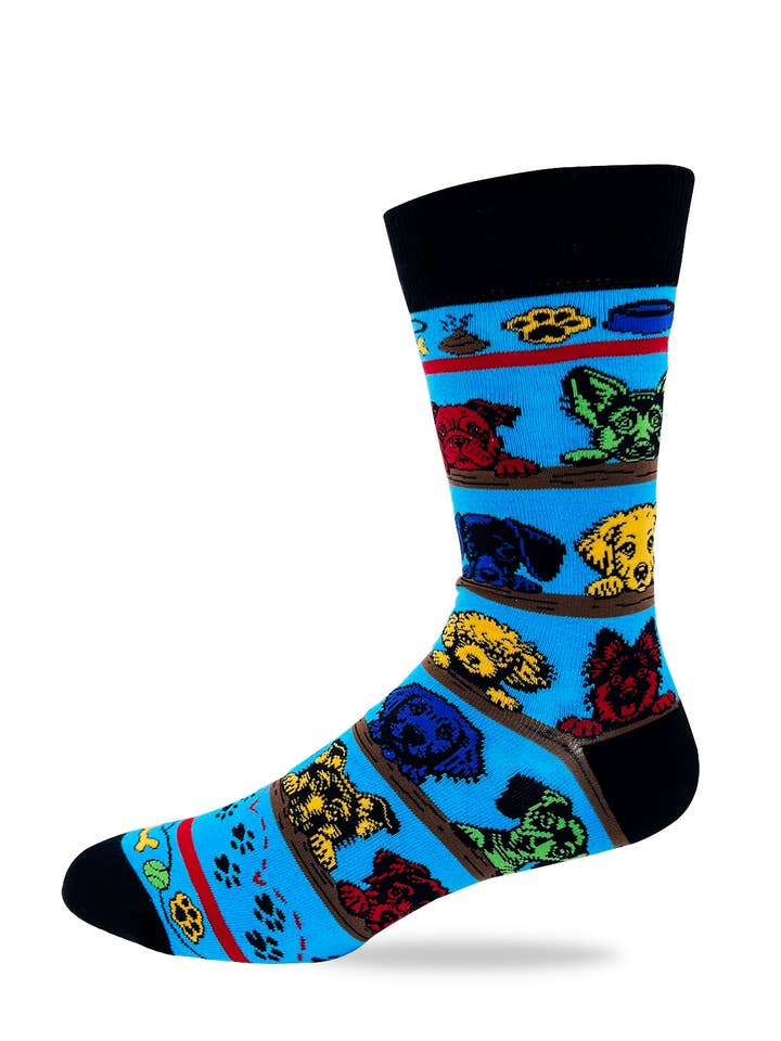 Fabdaz - Wholesale Socks - Men's - Every Move You Make, Every Bite You Take I'll Be Watching You Men's Novelty Crew Socks2