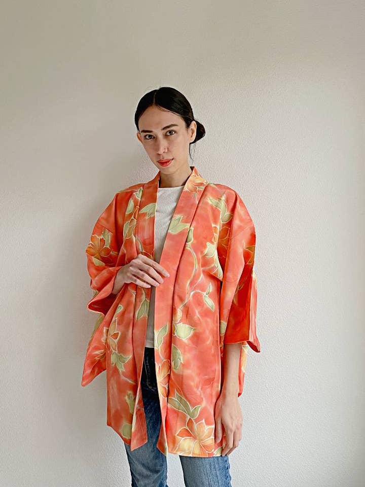 Blush of Kyoto Haori Kimono Jacket for wholesale by KimonoZen