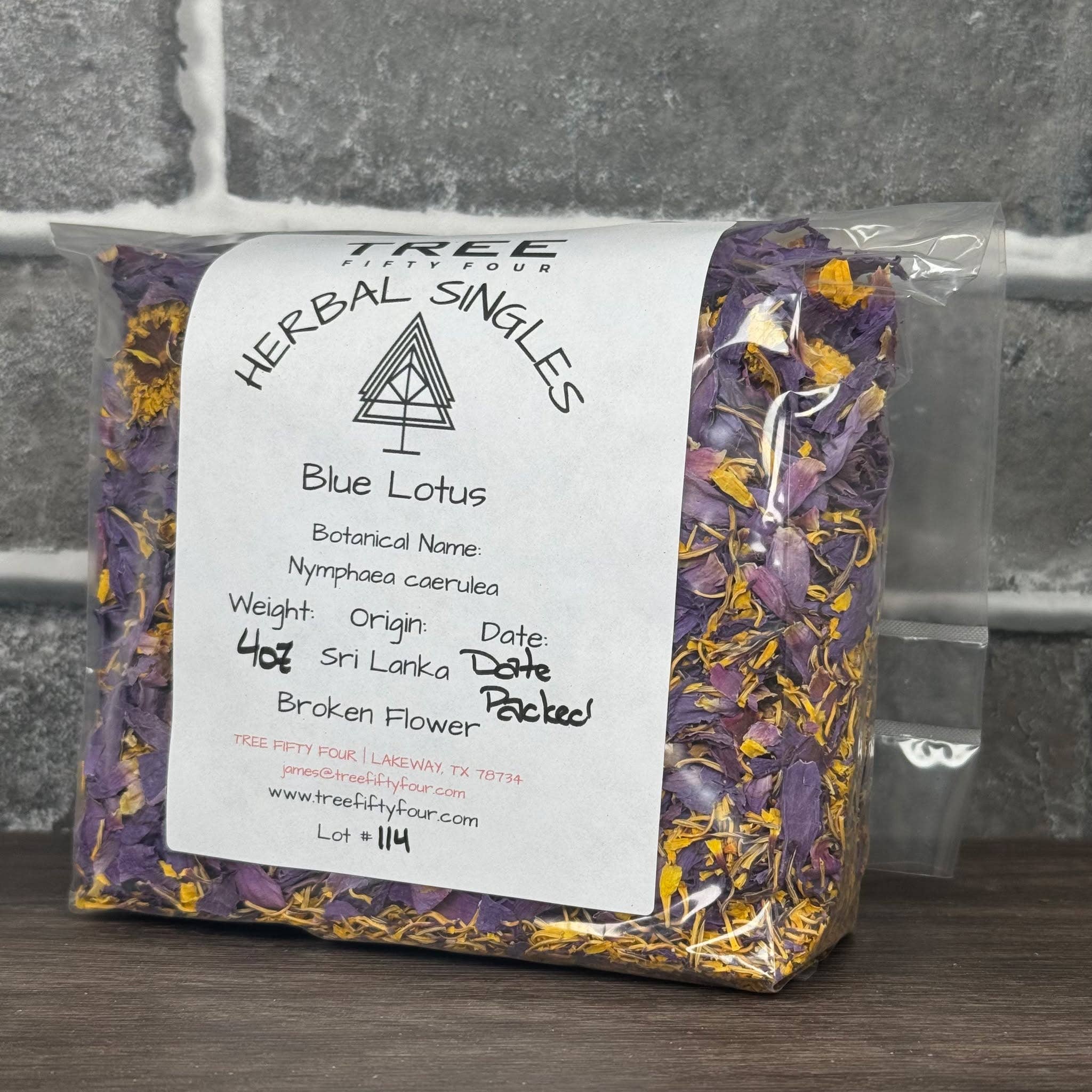 Tree Fifty Four - Vente Thé en vrac - Fleur de Lotus Bleu Brisée | 2oz - 1 KG | Herbes en Vrac2