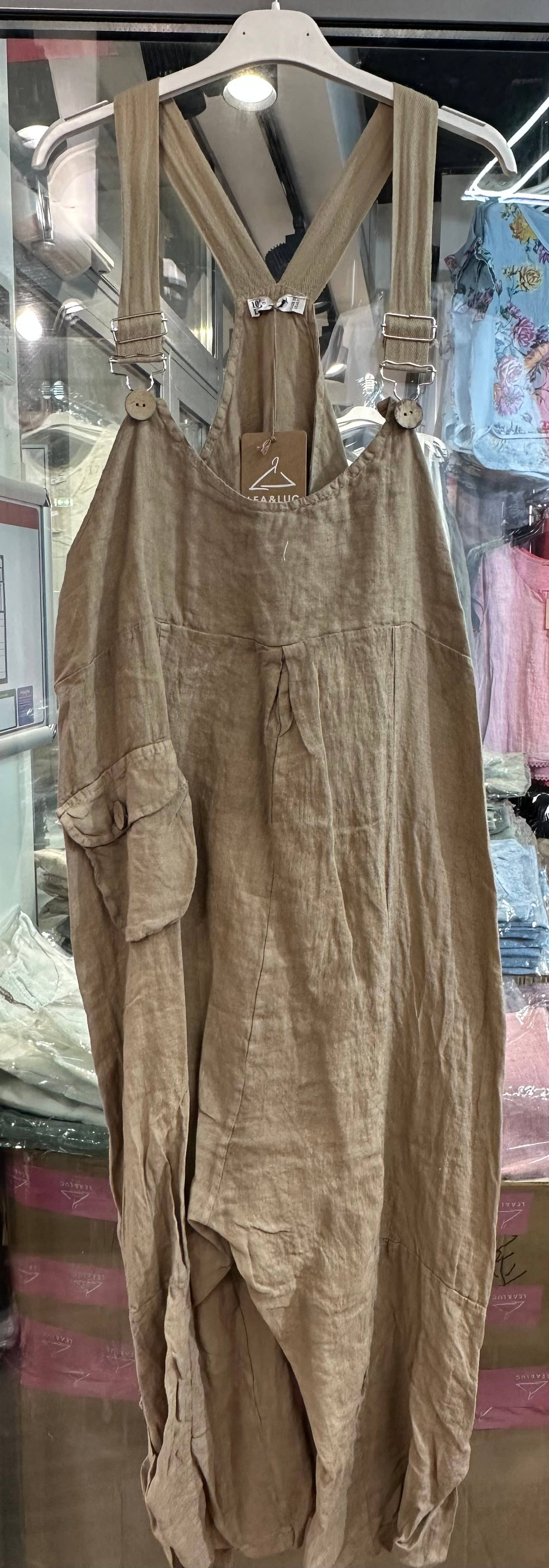 LÉA & LUC - Wholesale Overalls - Women's - 100% linen jumpsuit REF. 7222919