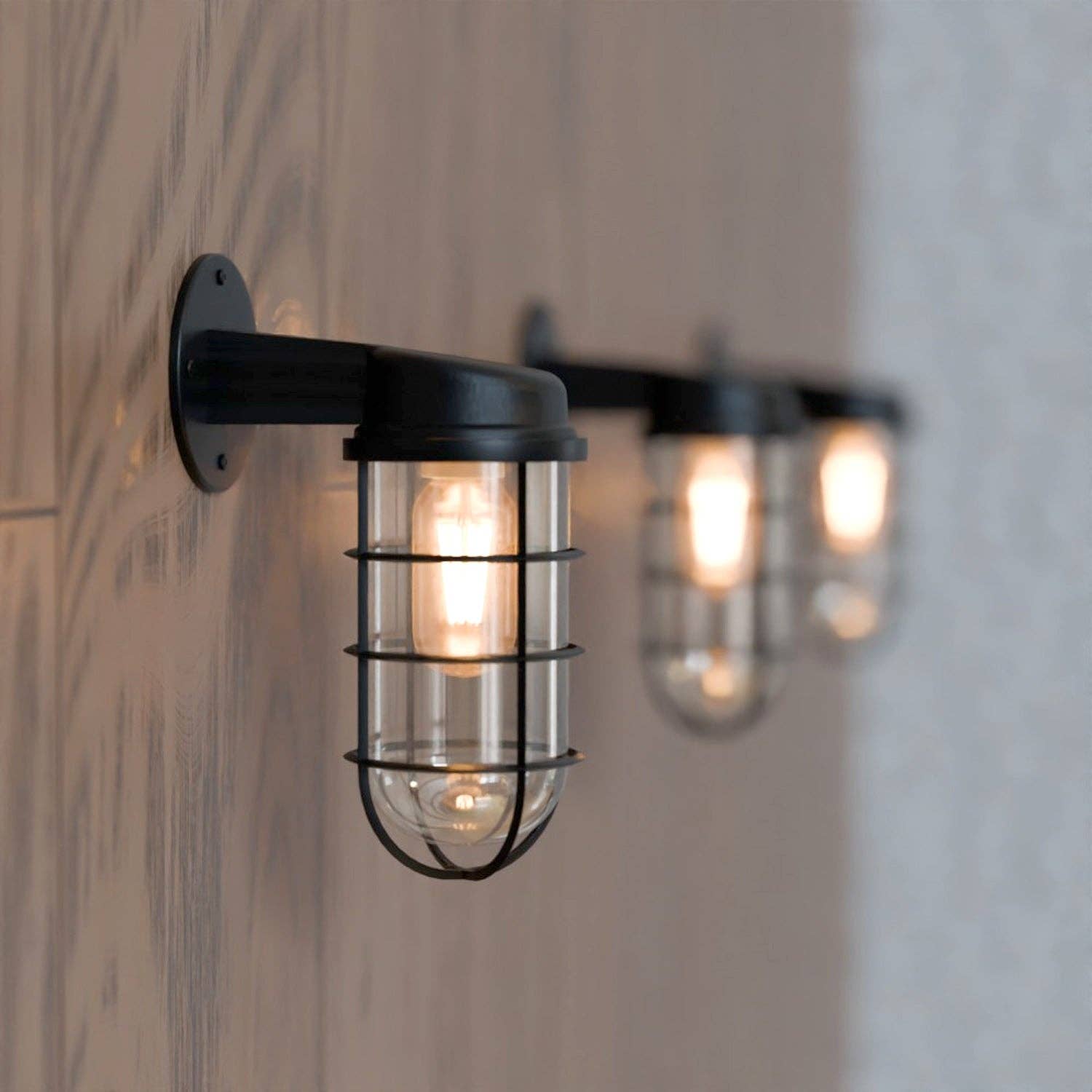 Ledsone - Vendita all'ingrosso Applique - Lampada da parete a gabbia per paratia industriale~55239