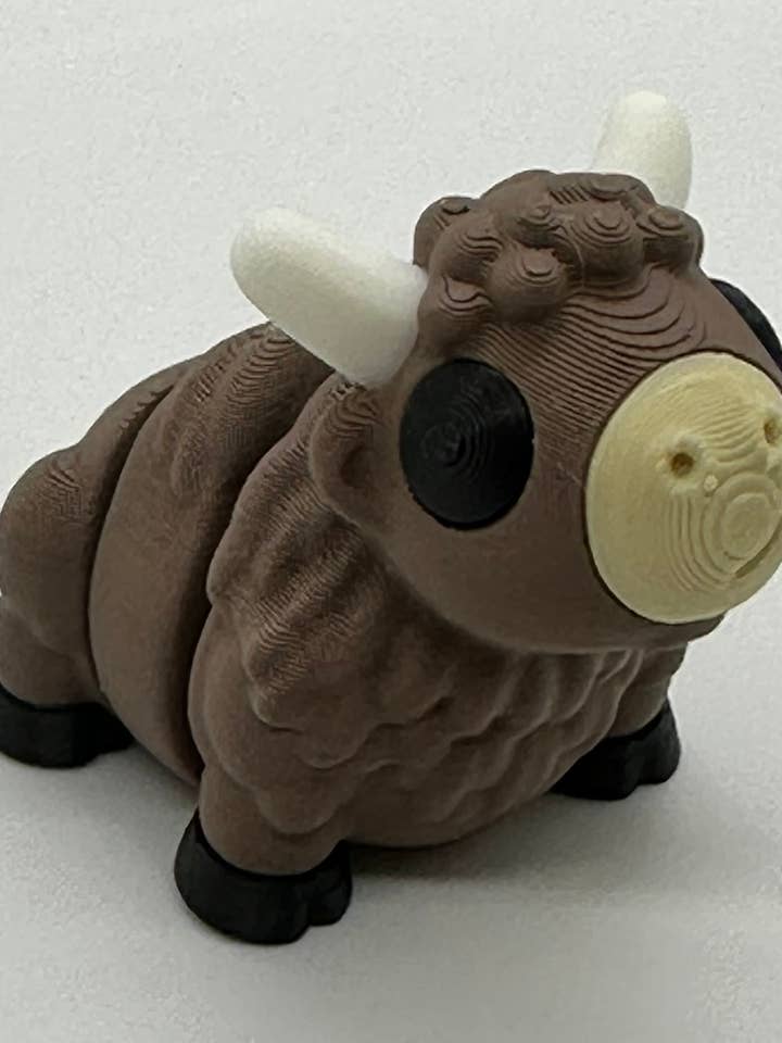 Animal Fidget Bison for wholesale by Shape Shifter Studio 3D