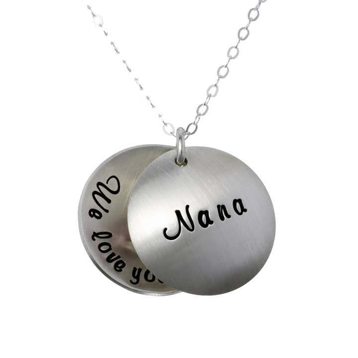 My Nana Locket Personalized Sterling Silver Necklace for wholesale by AJ's Collection