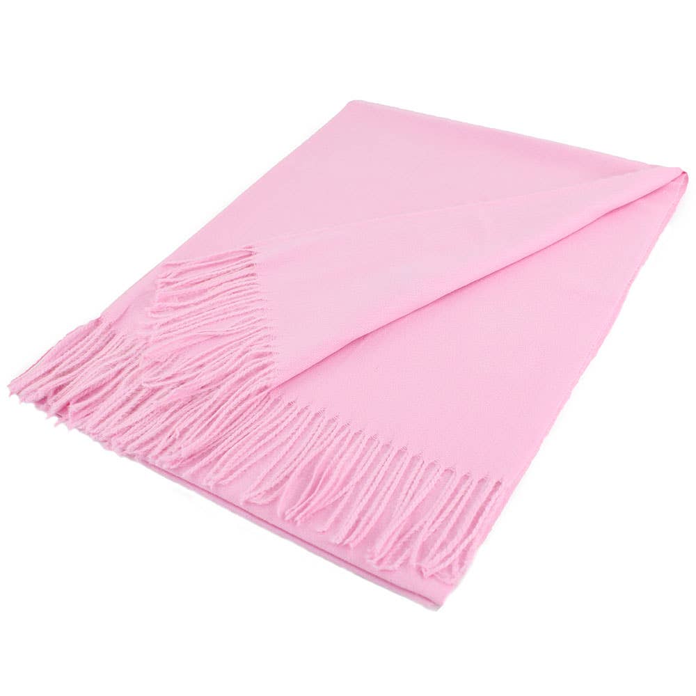 Sensibling Corp. - Wholesale Scarf - Women's - Solid Cashmere Blend Soft Wrap Shawl Scarf12