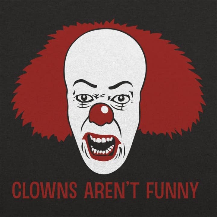 T-shirt Clowns Are N't Funny pour homme pour la vente par 6DS