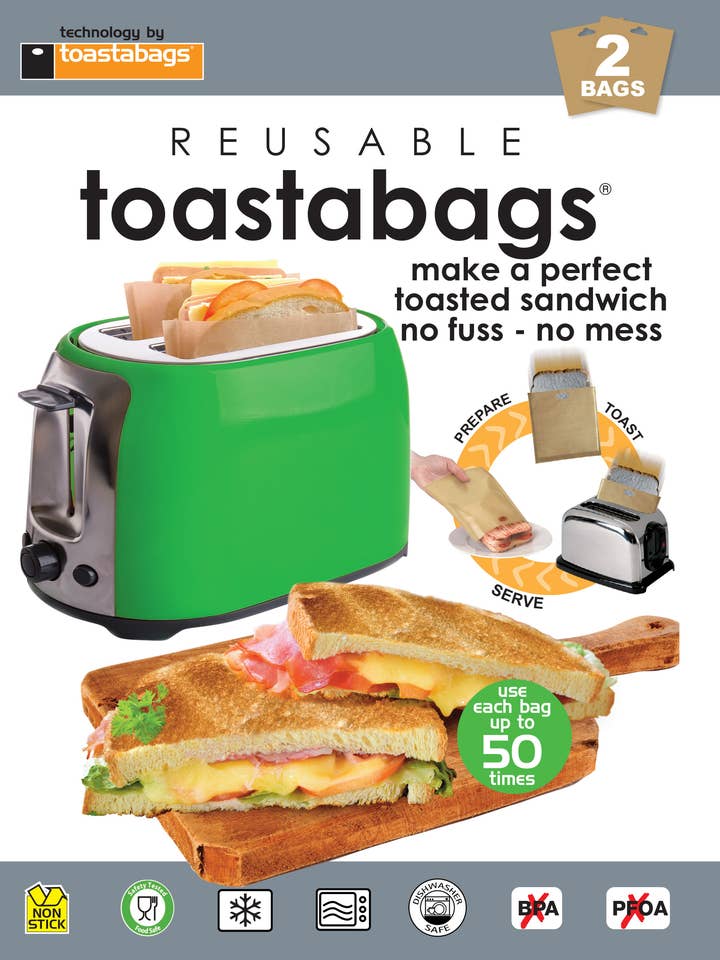 sacos para torradas 50 utilizações 2 embalagens por atacado de Planit Products