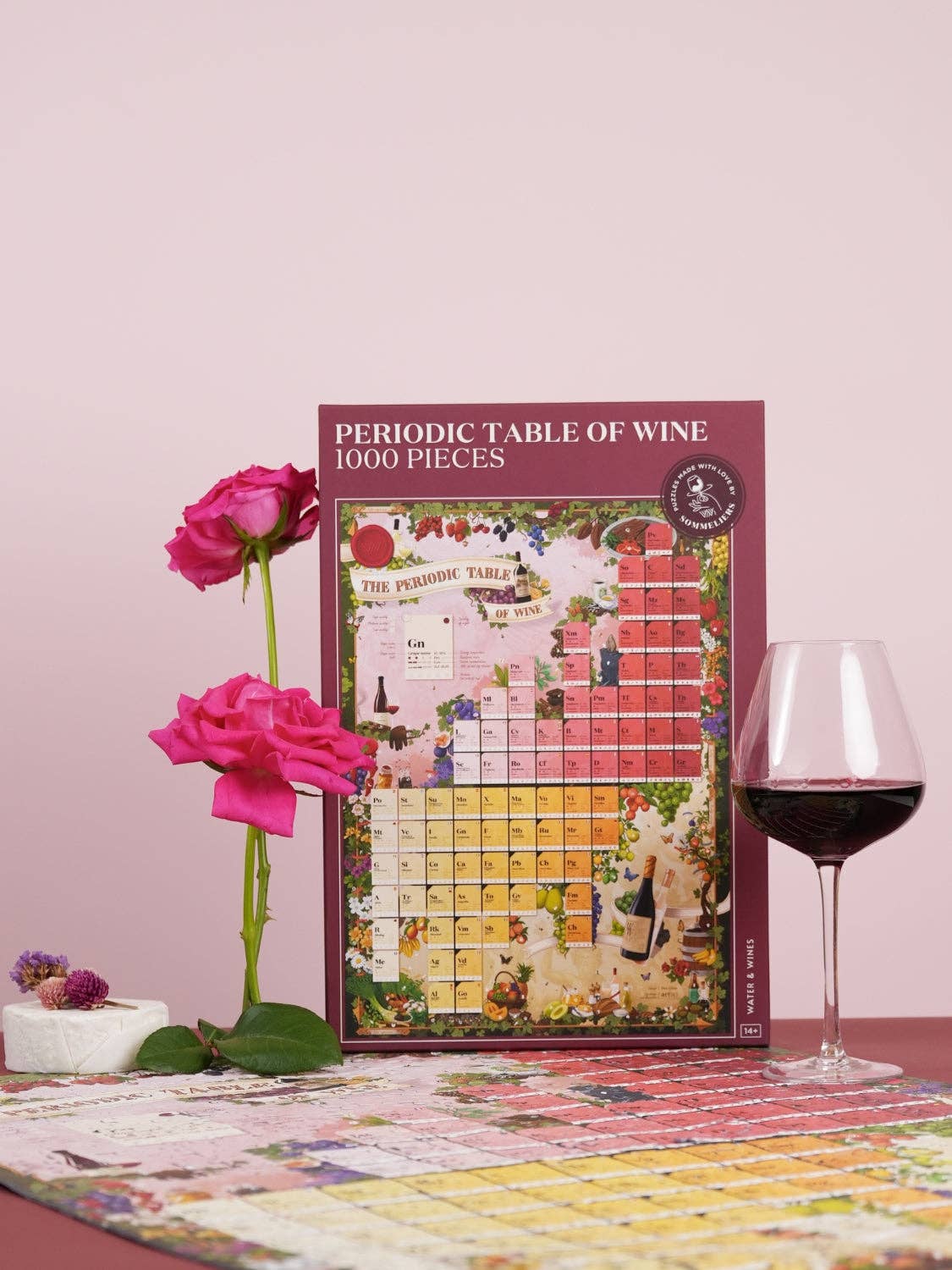 Water & Wines - Wholesale Puzzle - Adult - Wine Puzzle - Periodic Table of Wine1
