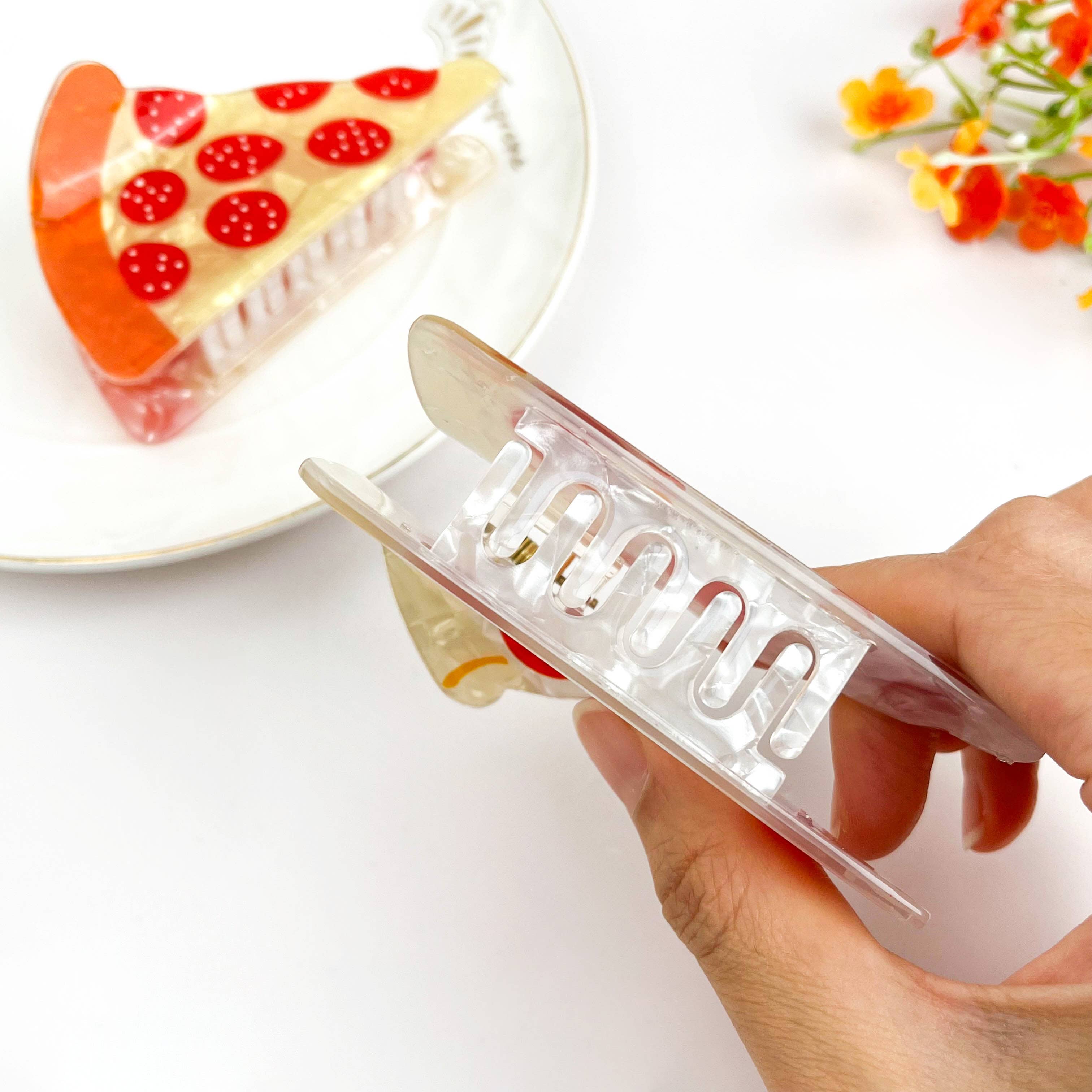 mildstyles - Wholesale Hair Clip - Women's - French Cheese Creative Food Hair Claw Clip2