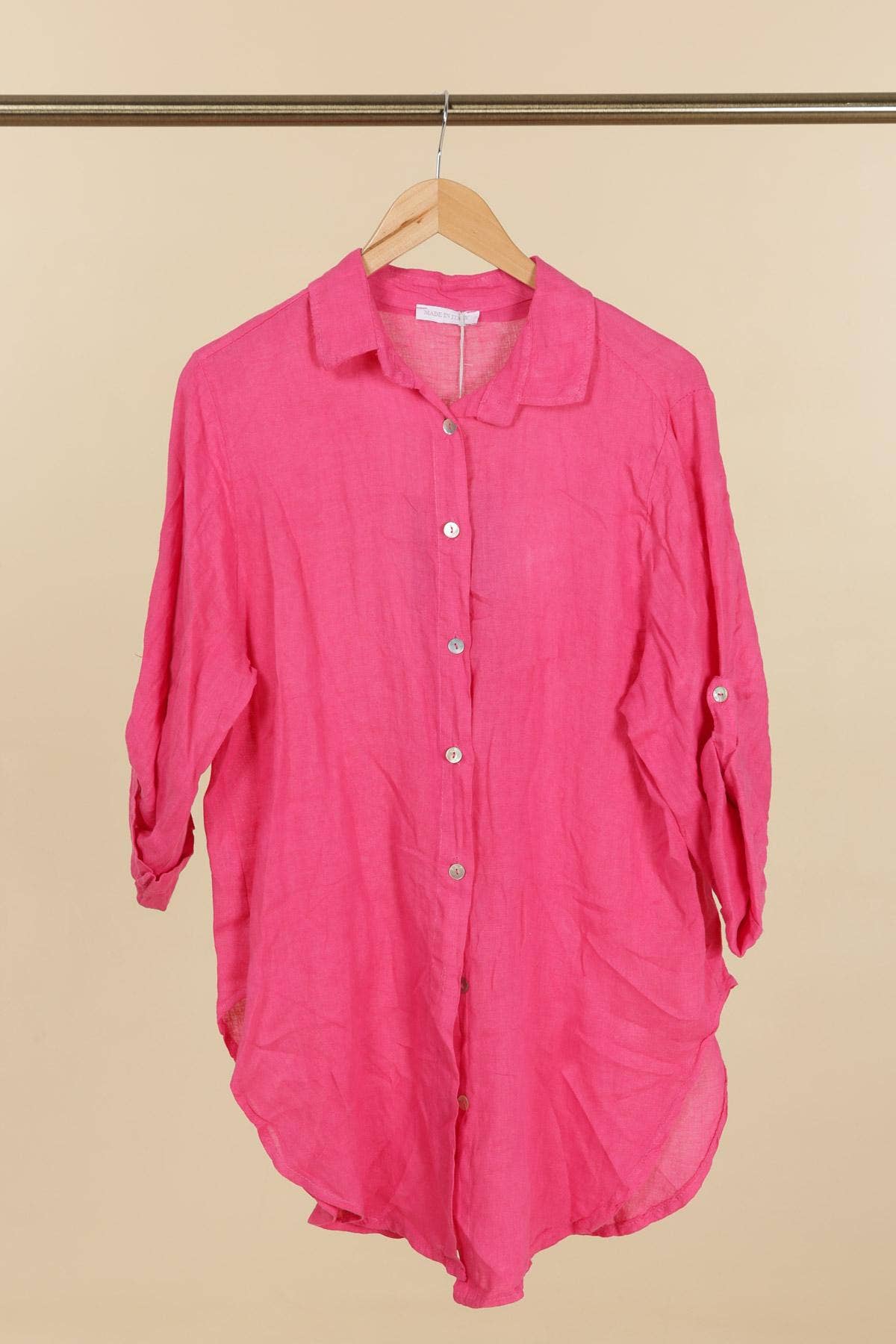 la maison des fibres naturelles - Wholesale Button Down Shirt - Women's - 100% linen shirt 6201595