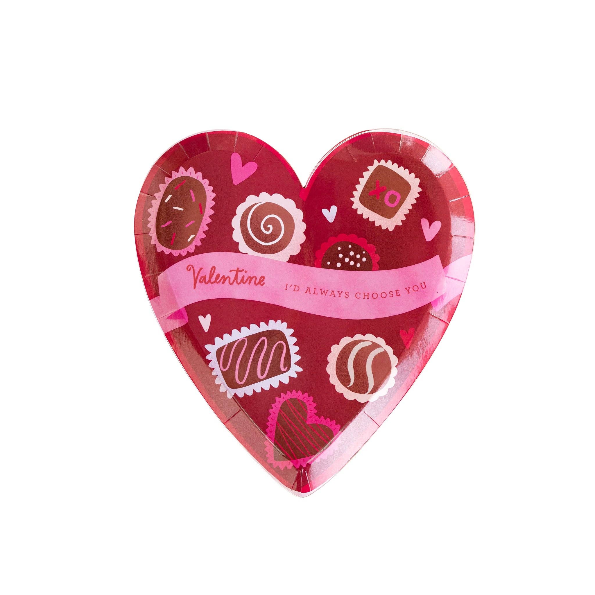 My Mind’s Eye - Wholesale Disposable Plate - VAL1045 - Box of Chocolates Paper Plate1