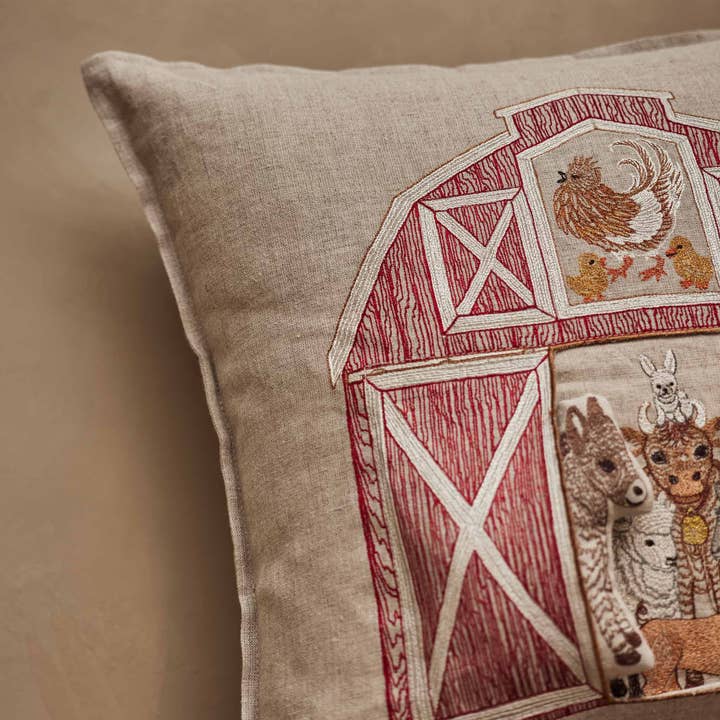 Coral & Tusk - Wholesale Throw/Decorative Pillow - Red Barn Pocket Pillow1