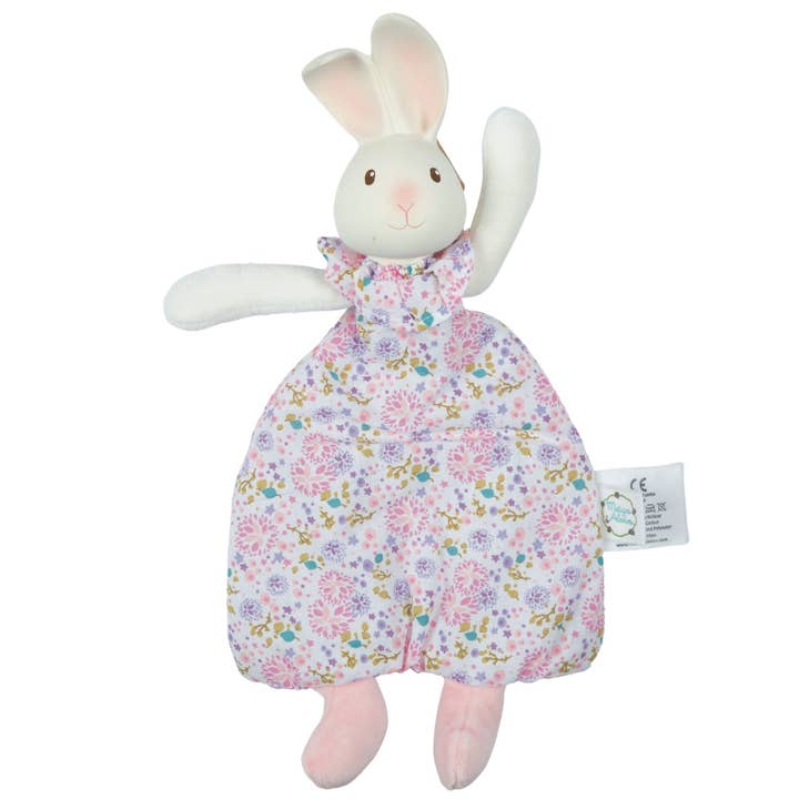 Havah the Bunny Flat Toy with Rubber Head Bunny for wholesale by Tikiri Toys LLC