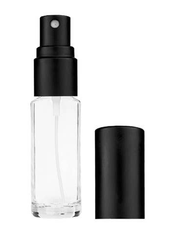 Best Bottles - Wholesale Atomizer Bottle - Cylinder Clear Bottle with Sprayer-5ml (Multiple Cap Colors)2