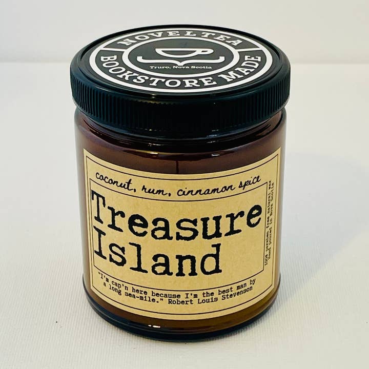 NovelTea Bookstore & Gifts - Wholesale Jar/Filled Candle - Treasure Island - Coconut & Rum Scented Candle
