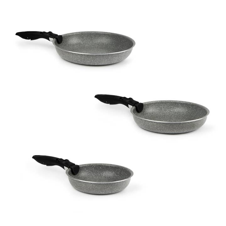 Gray Taupe Set of 3 Pans 20-24-28 M/Rem. for wholesale on Faire1