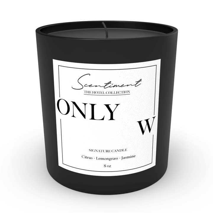 Only W Candle for wholesale by Scentiment