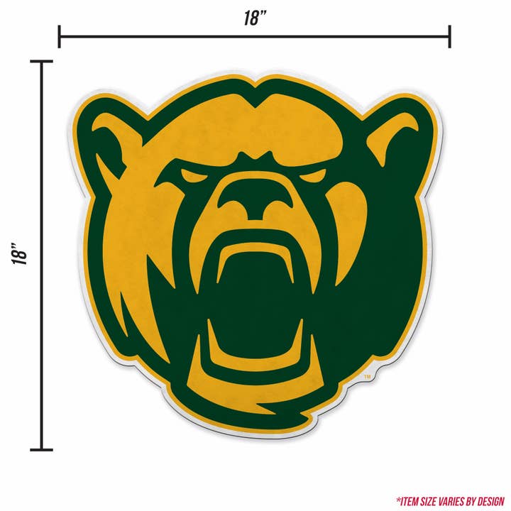 Rico Industries - Wholesale Flag - Baylor Mascot Logo Shape Cut Pennant4