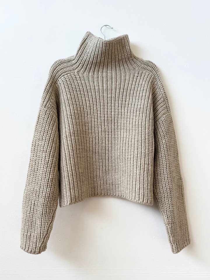 Bruno Highland Wool Sweater - Beige for wholesale by Happy French Gang