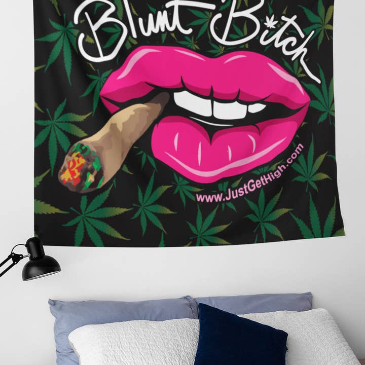 Just Get Highâ„¢ - Wholesale Tapestry/Textile - Wall Tapestry: Blunt Bitch0