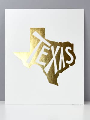 Print, Texas - Local Love Art Print for wholesale by Elum Designs