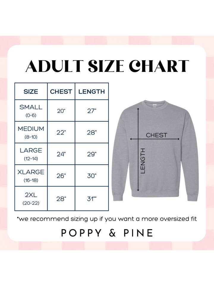 Poppy & Pine - Wholesale Graphic Sweatshirt - Women's - Par-tee Club Forest Golf Sweatshirt