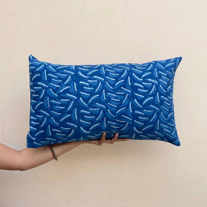 DABU – wholesale Prydnadskuddfodral – Neem Leaf | Indigo | Kuddfodral