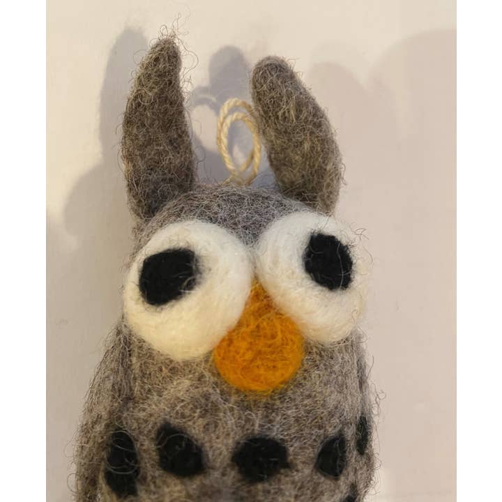 cerruti home - Wholesale Ornament - Felted Wool "Rockefeller Owl" ornament5
