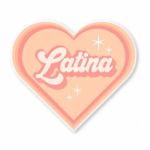 Latina Vinyl Sticker for wholesale by The Palmera Design Studio
