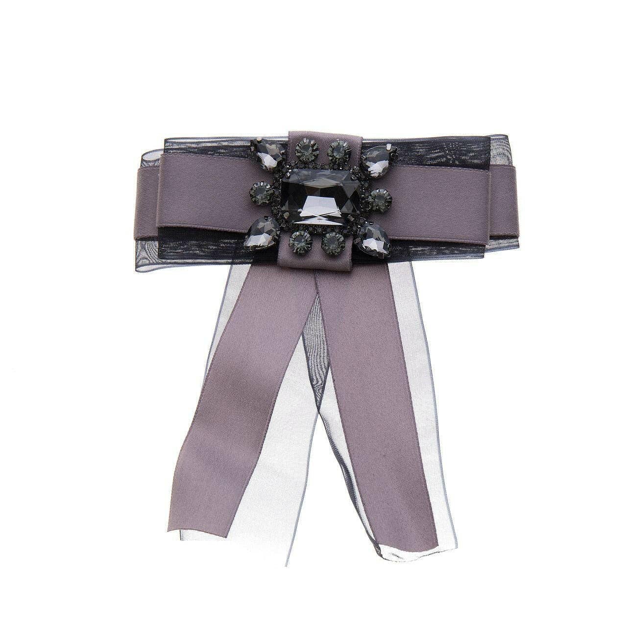 Fox by Ren GmbH – alfinete de lapela por atacado – Laço liso de renda preta0