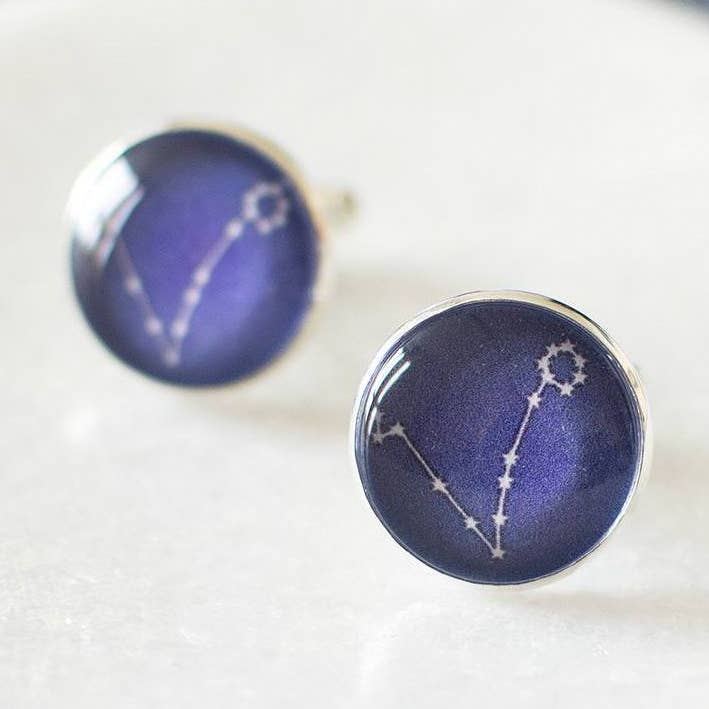 Manschettenknöpfe Pisces Constellation für den Großhandel von Juju Treasures