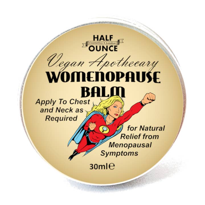 Womanopause! Balm, Natural Balm for menopause symptoms for wholesale by Half Ounce Cosmetics