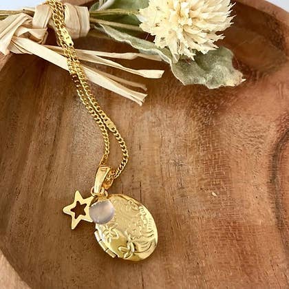 Collana di quarzo rosa Yogi Chakra per la vendita all'ingrosso da parte di Les Hippies