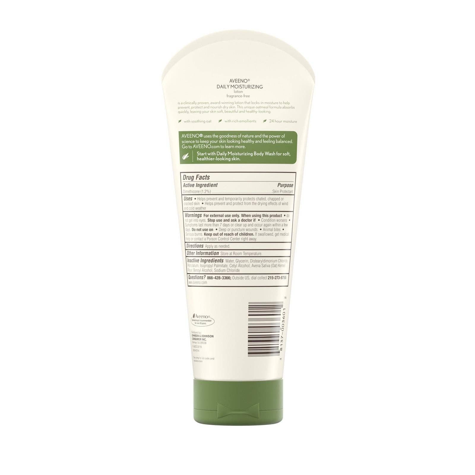 KT Supply - Wholesale Body Cream/Lotion - Aveeno Daily Moisturizing Lotion W Oat for Dry Skin, 8 fl.oz1