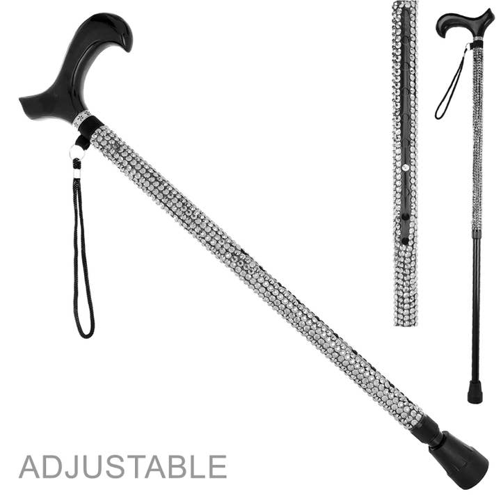 SP Sophia Collection - Wholesale Recovery Equipment - Bling Rhinestone Walking Adjustable Cane 2