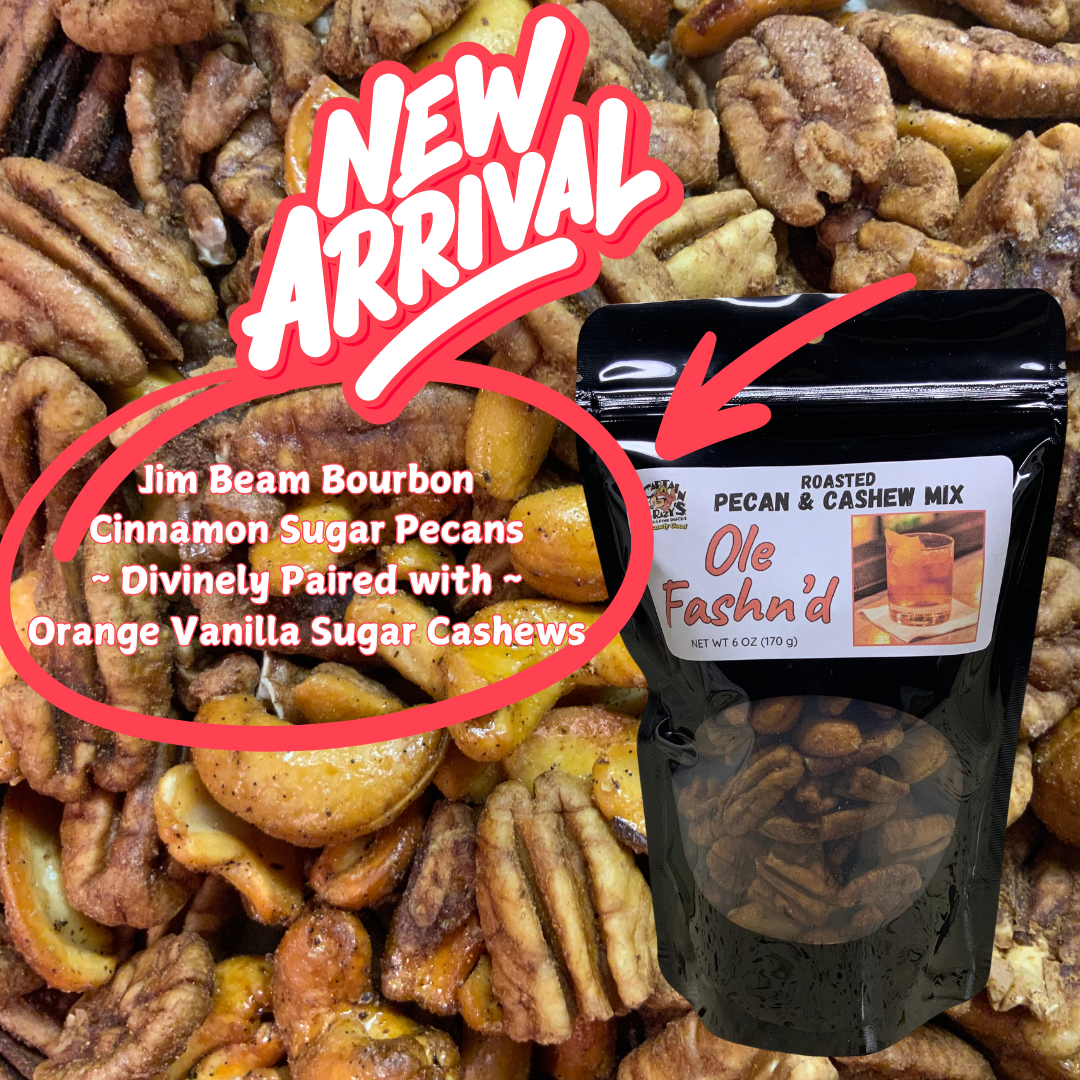 Captain Crazy’s Nuts and Fine Snacks - Wholesale Nuts - JIM BEAM BOURBON Ole Fashn'd Pecan Cashew Mix3
