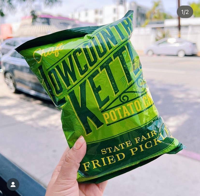 Lowcountry Kettle - Wholesale Chips - Fried Pickle Potato Chips - 24 bags1