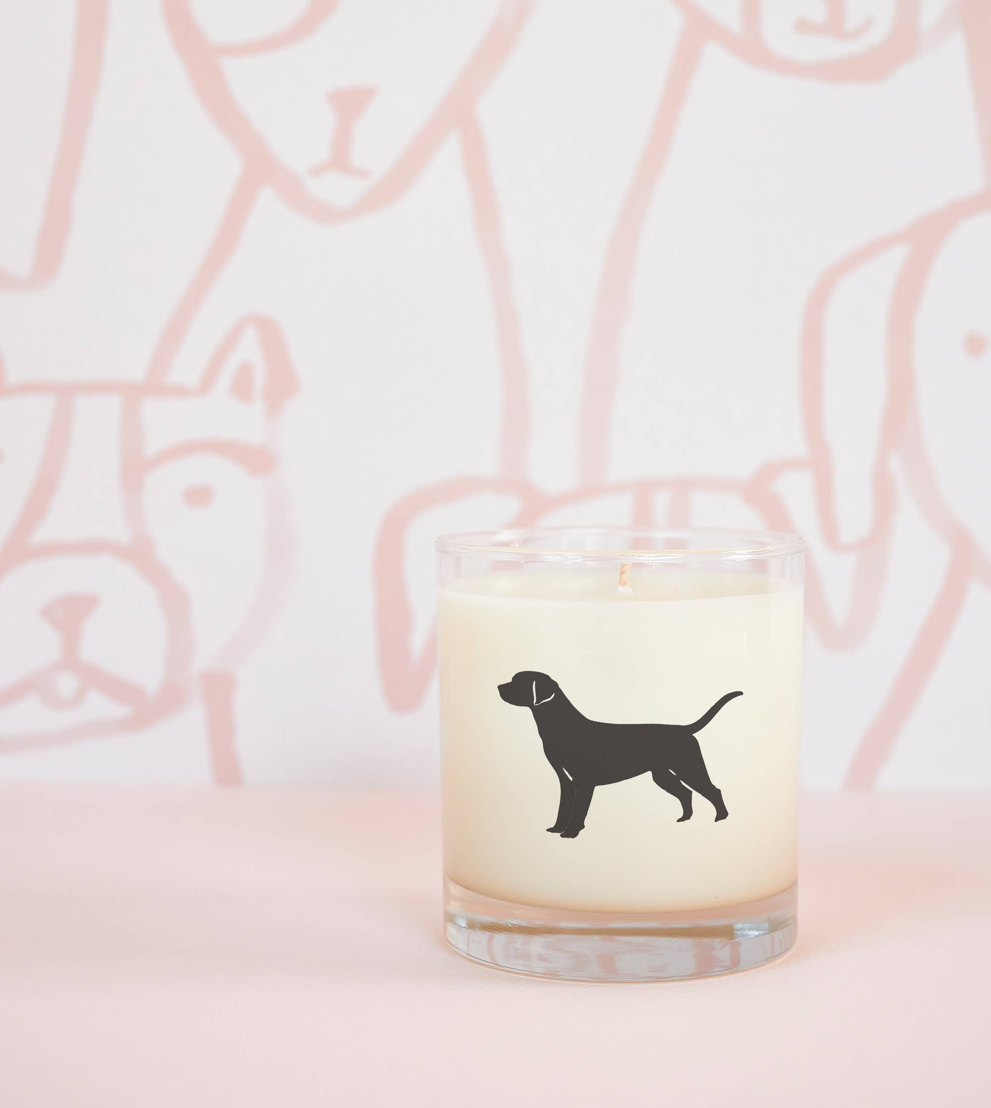Scripted Fragrance - Wholesale Jar/Filled Candle - Rescue Dog Soy Candle in Drinking Glass Two-In-One Gift1